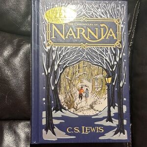 Barnes & Noble The Chronicles of Narnia Leatherbound gold crusted pages.